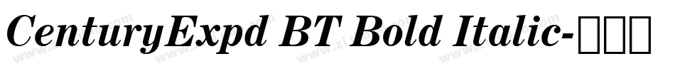 CenturyExpd BT Bold Italic字体转换